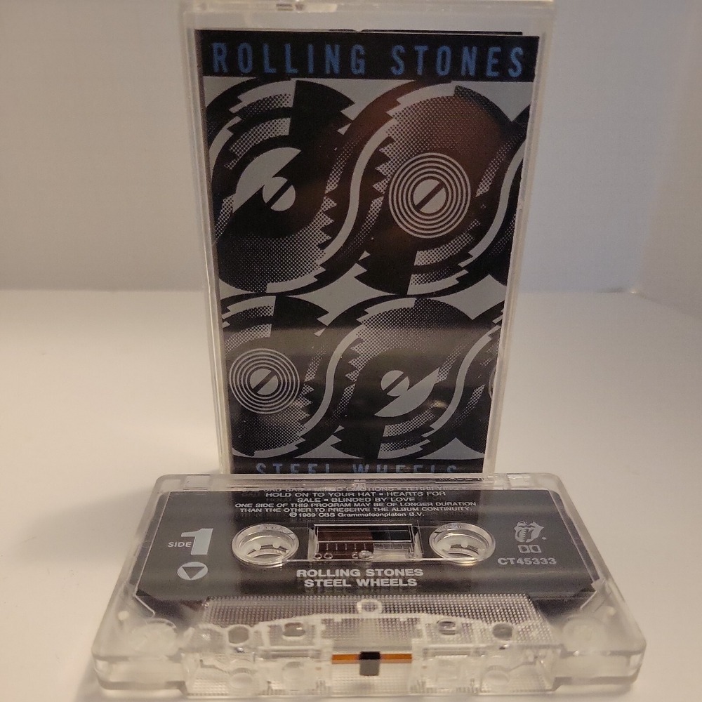 Rolling Stones Steel Wheels Cassette 1989 Rolling Stones Records OCT 45333